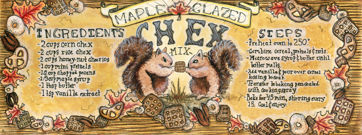 Maple-Glazed Chex Mix by Kendra Bosse