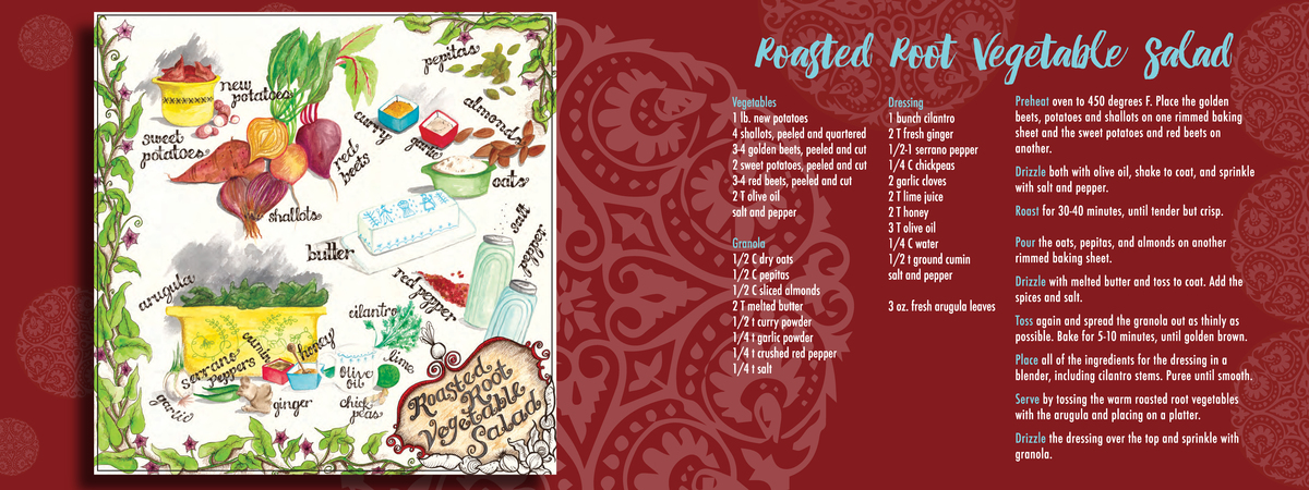 Roasted Root Vegetable Salad by Kathy-O