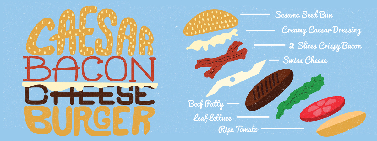 Ceasar Bacon Cheeseburger by Shane Richardson Theydrawandcookv2