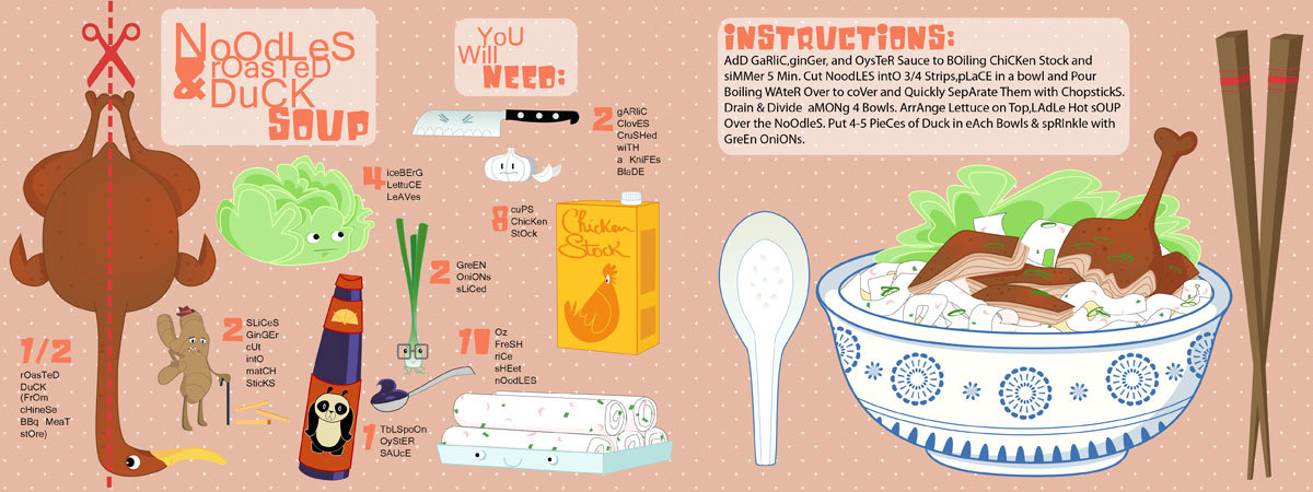 Noodles and Roasted Duck Soup by Cathy Boisvert