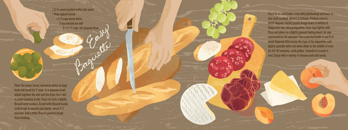 Easy Baguette Recipe by Ohn Mar Win