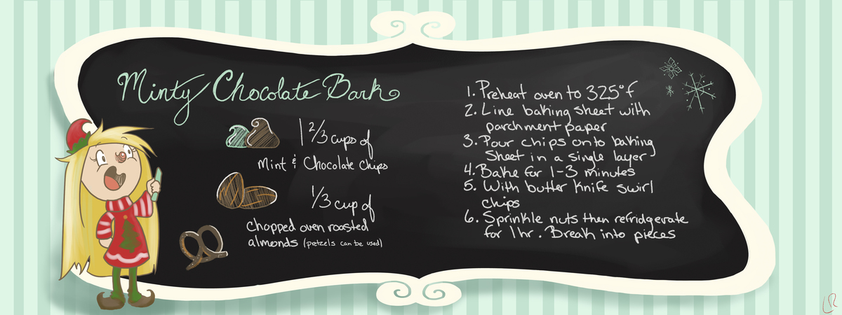 Minty Chocolate Bark by Lauren Reed Mintybark