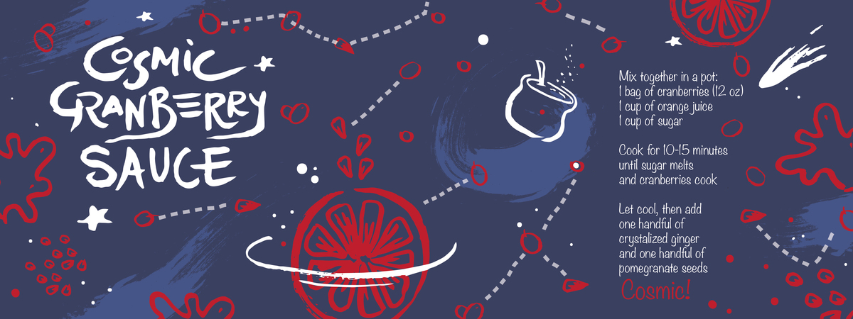 Cosmic Cranberry Sauce by Leticia Plate