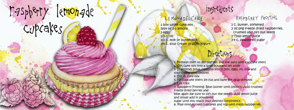 Raspberry Lemonade Cupcakes by Christine Hamner Anderson Raspberry cupcake for tdac