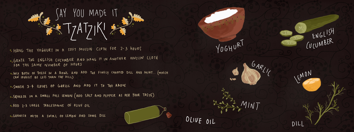 Say You Made It- Tzatziki by Soniya Bhase Symi tzatziki