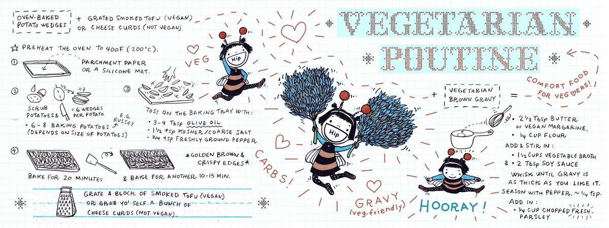 Vegetarian Poutine by Lena Umezawa