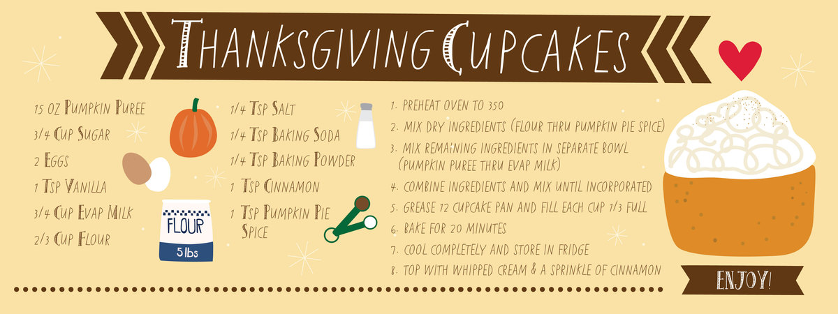 Thanksgiving Cupcakes by Lisa Kubenez