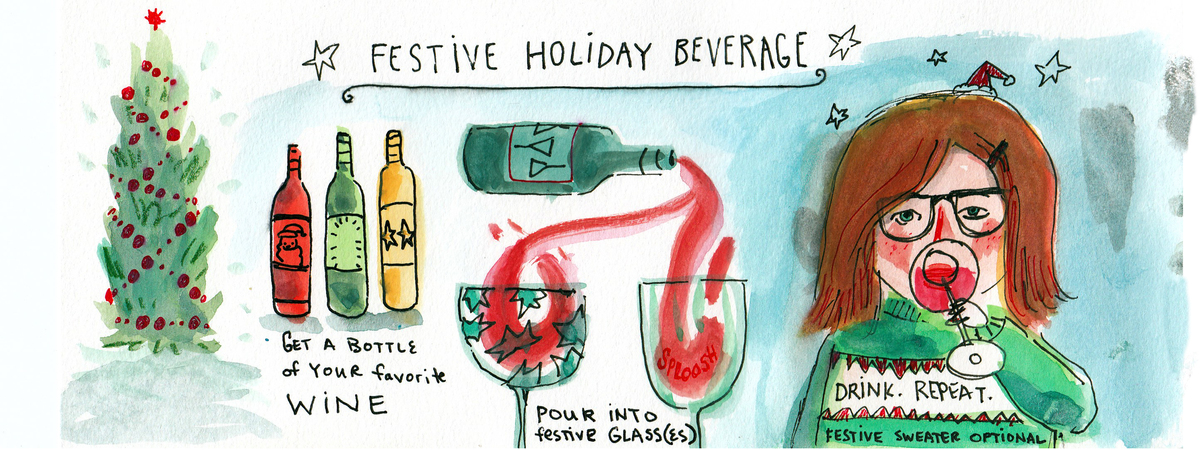 Festive Holiday Beverage by Nancy Lemon