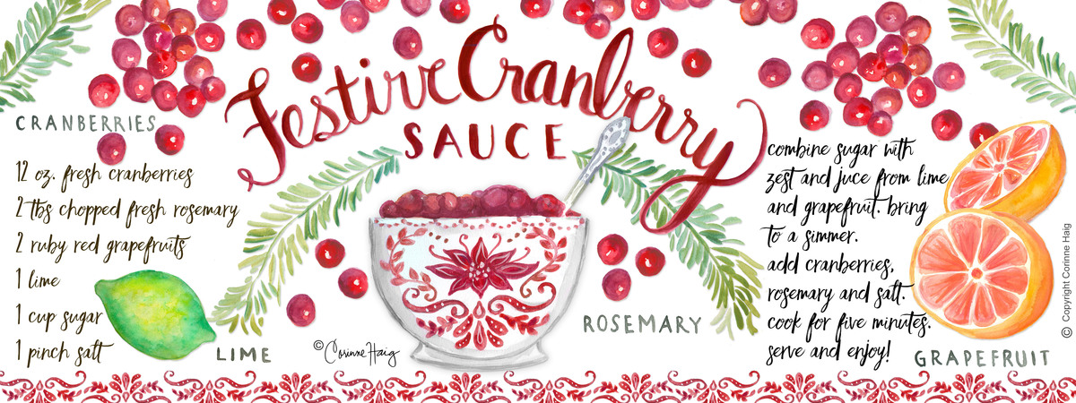 Festive Cranberry Sauce by Corinne Haig