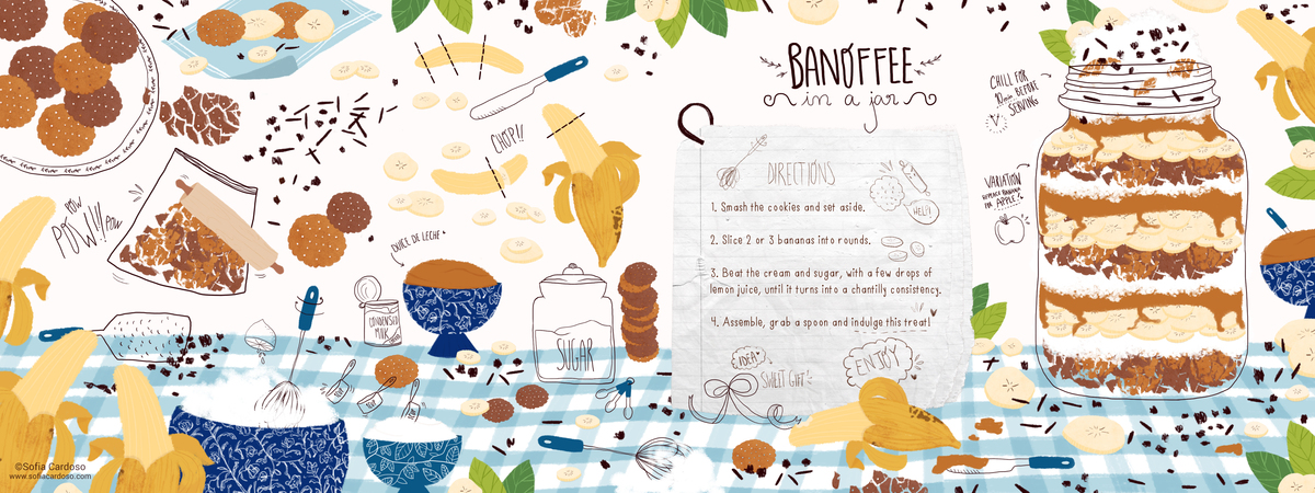 Banoffee in a jar by Sofia Cardoso