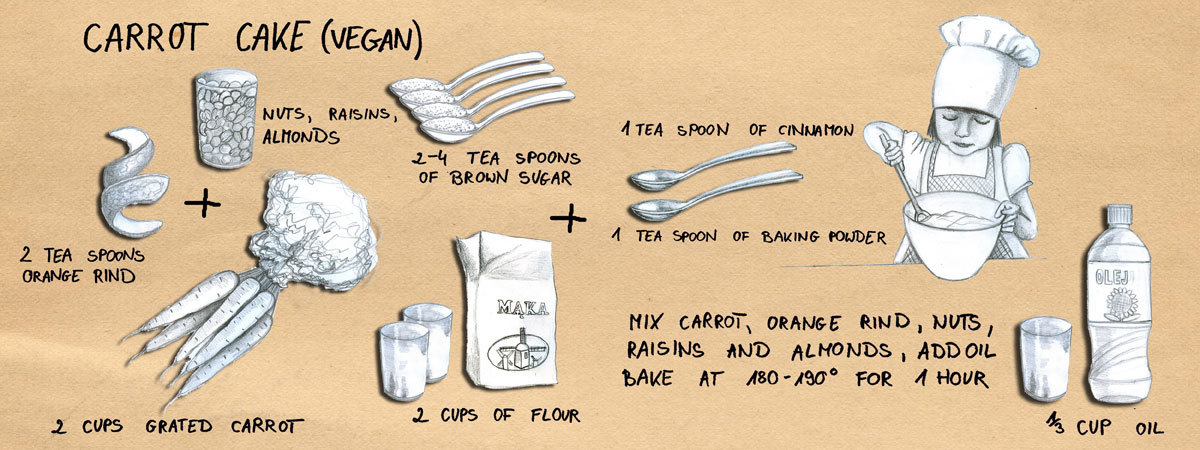 Carrot Cake (vegan) by Gosia Zimniak