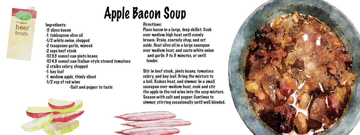 Apple bacon Soup by Michael Carrion