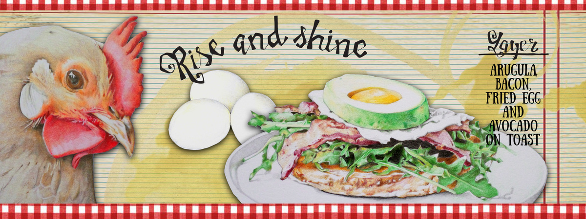 Avocado and Egg Toast by Christine Hamner Anderson