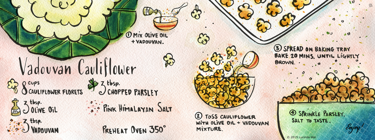 Vadouvan Cauliflower by Lucinda Wei Lucindawei recipes cauliflower2