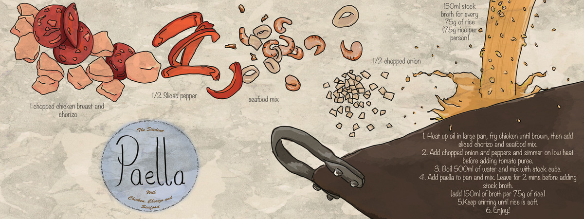 The Student Paella by Genevieve Johnson