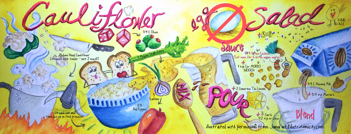 Cauliflower Egg Salad by Kathy Sturr