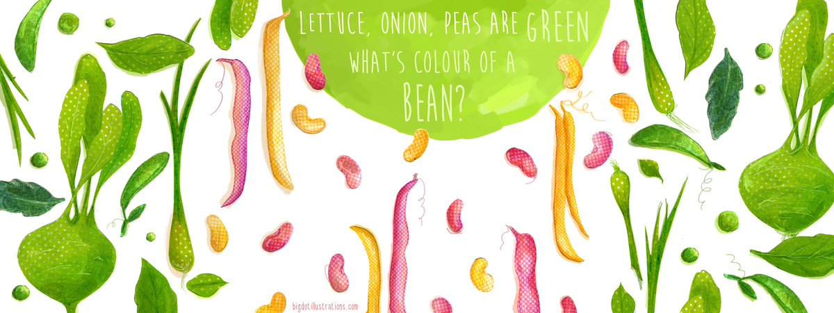 Is bean green? by Bigdotillustrations