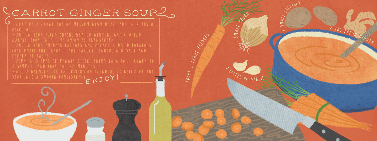 Carrot Ginger Soup by Katie Jarman
