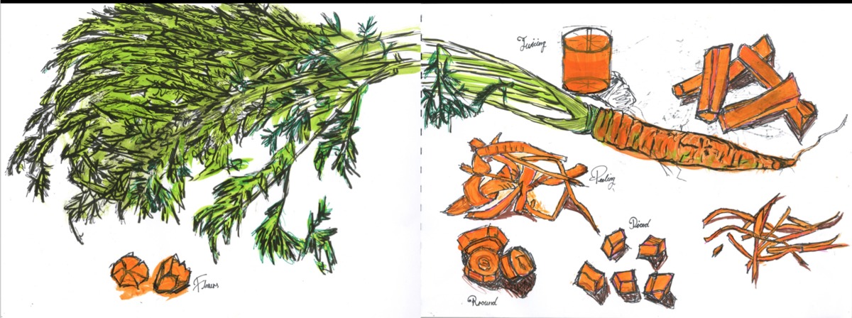 Carrots by Bryony Farah