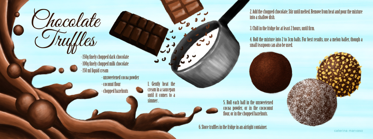 Chocolate Truffles by Caterina Marvaso
