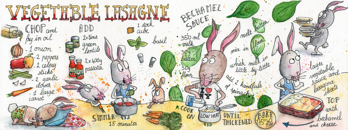 Vegetable Lasagne by Sophie Peanut