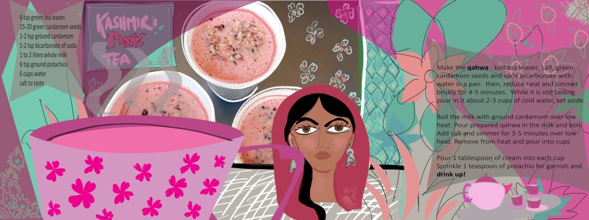 Pink Kashmiri Chai by Bibi Khan
