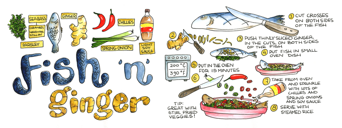 Fish 'n' Ginger by Koosje Koene