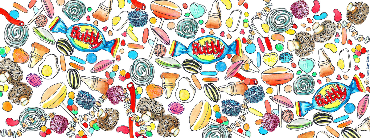 Retro Candy Delight by Alison Day