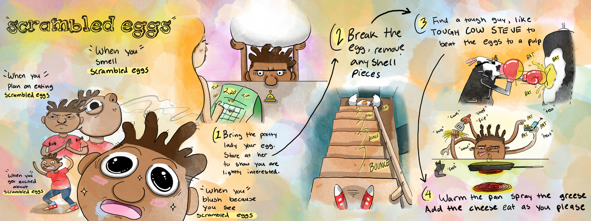 Scrambled Eggs by Freddie Crocheron Crocheron freddie they draw