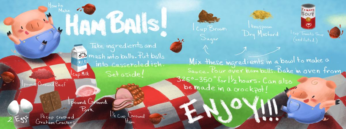 Ham Balls! by Tiffany Romero Tiffany romero project4