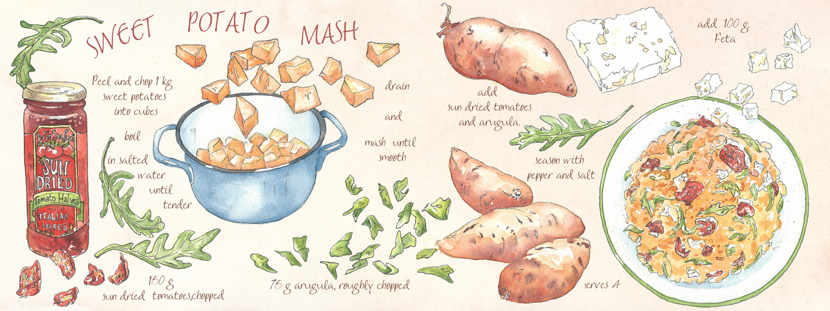 Sweet Potato Mash by Suzanne de Nies
