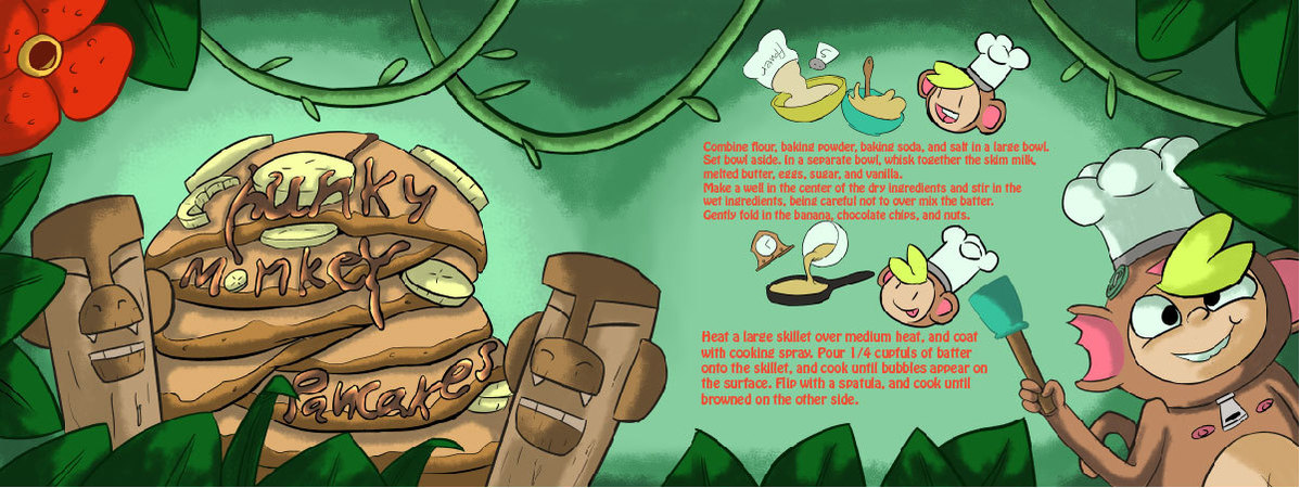 Chunky Monkey Pancakes by Matthew Taylor Recipce project