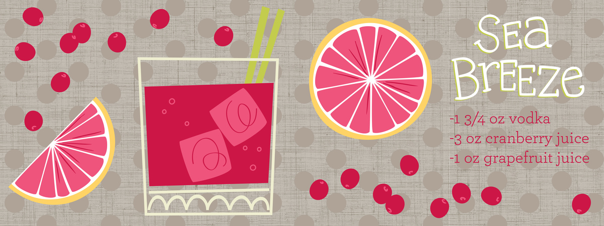 Sea Breeze Cocktail by Elizabeth Silver