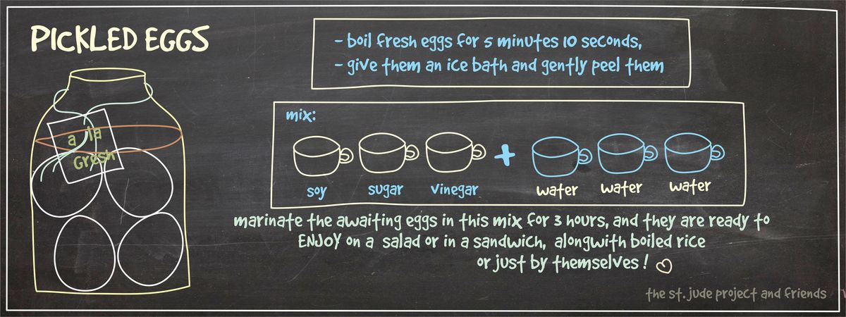 Pickled Eggs a la Gresh by Priti with The St. Jude Project & friends Pickled eggs a la gresh