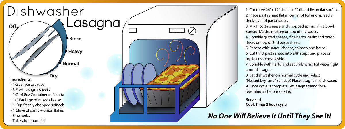Dishwasher Lasagna by Billy Beardsley Dishwasherlasagna