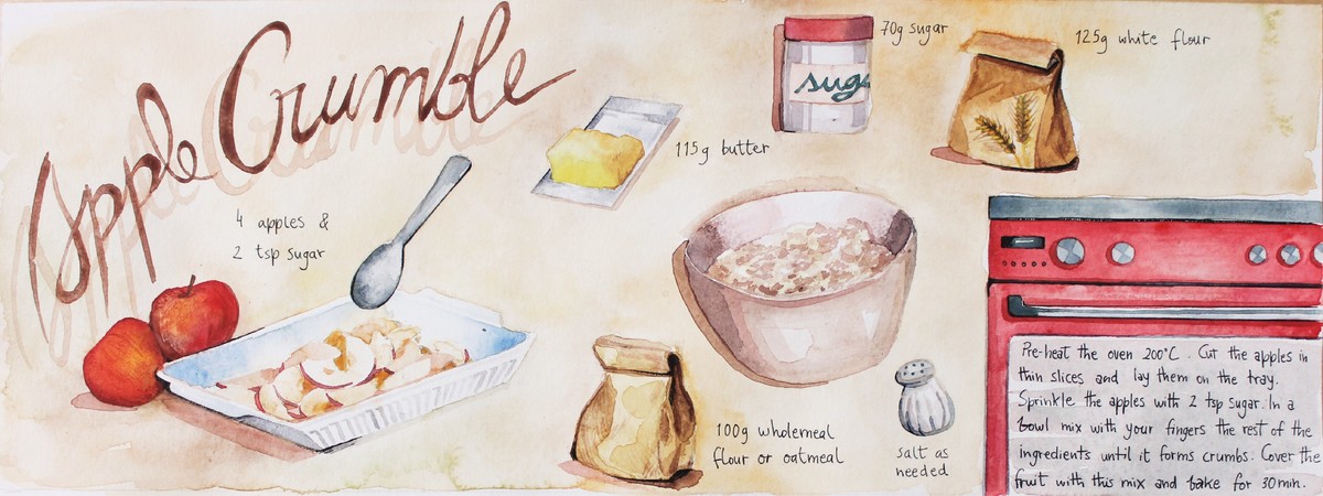 Apple Crumble by Mariana Mourato