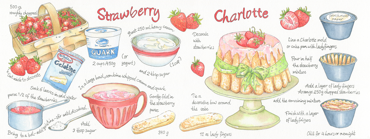 Strawberry Charlotte by Suzanne de Nies