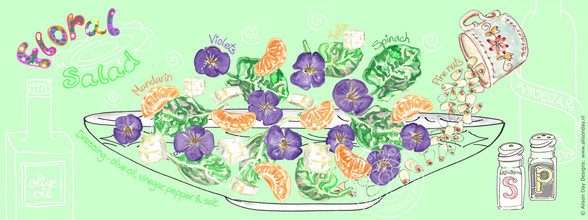 Floral Salad by Alison Day