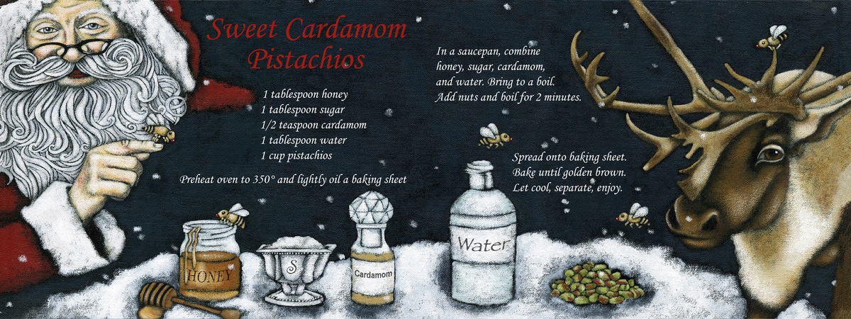 Sweet Cardamom Pistachios by Stacy Govi Govi pistachios 300