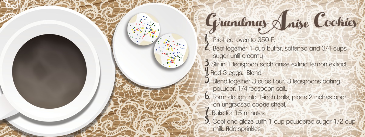 Grandma's Anise Cookies by Stephanie Midolo