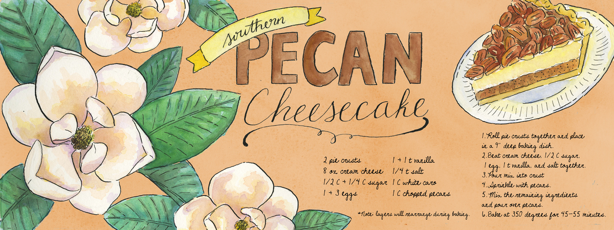 Southern Pecan Cheesecake by Catherine Snyder
