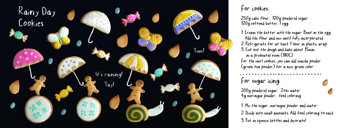 Rainy Day Cookies by AW Illustrations