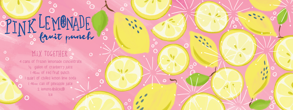 Pink Lemonade Fruit Punch by Kim Hawes
