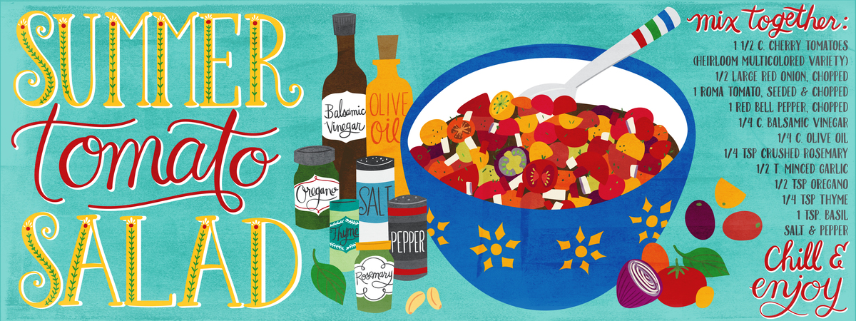 Summer Tomato Salad by Amanda McGee Amandamcgee summertomatosaladrecipe