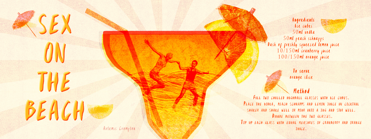 Sex on the Beach Cocktail by Artemis Crompton