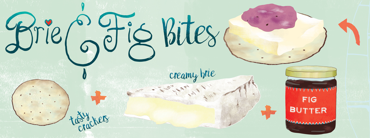 Brie & Fig Bites by Courtney Beth