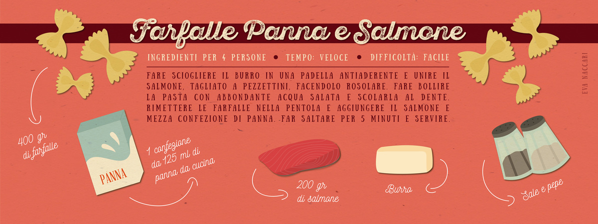 Farfalle panna e salmone by Eva Naccari Ricetta