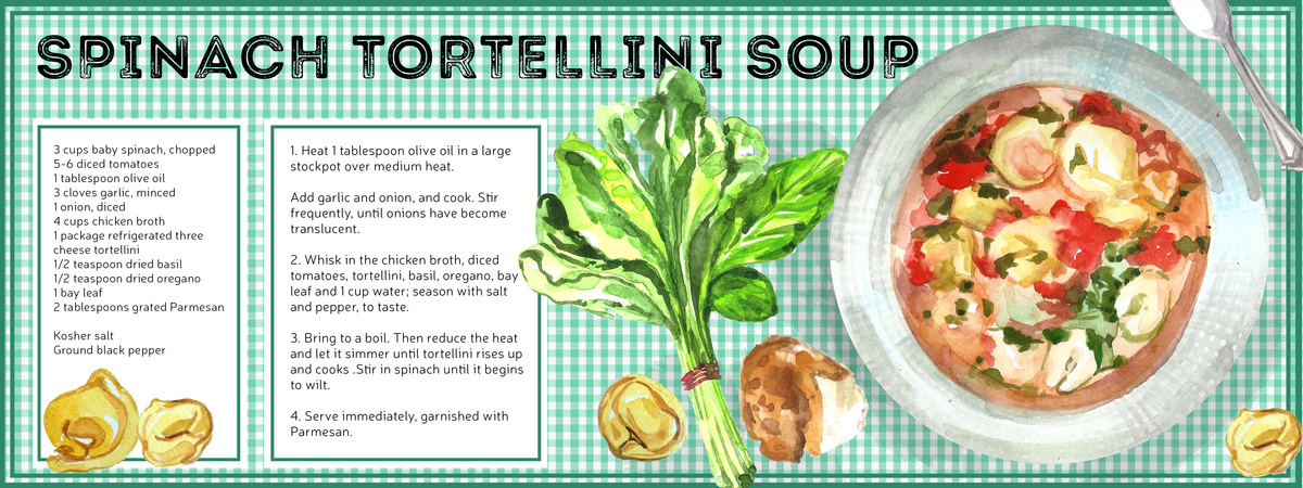 Spinach Tortellini Soup by Shruti Prabhu