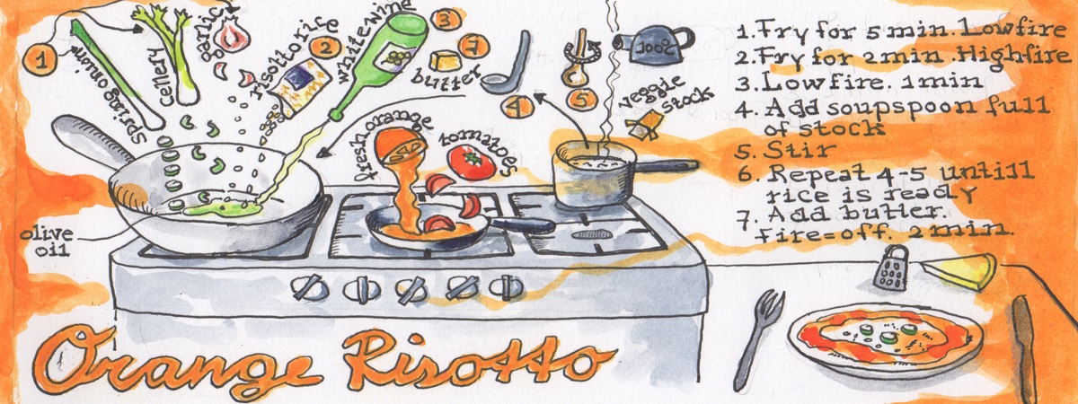 Orange Risotto by Chantal Wentink