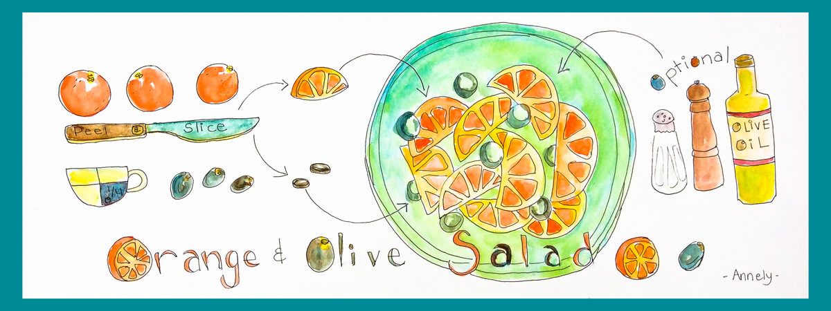 Orange and Olive Salad by Annely So